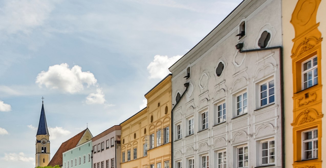 Fassaden Mühldorf a. Inn, © Inn-Salzach Tourismus Fassaden Mühldorf a. Inn, © Inn-Salzach Tourismus