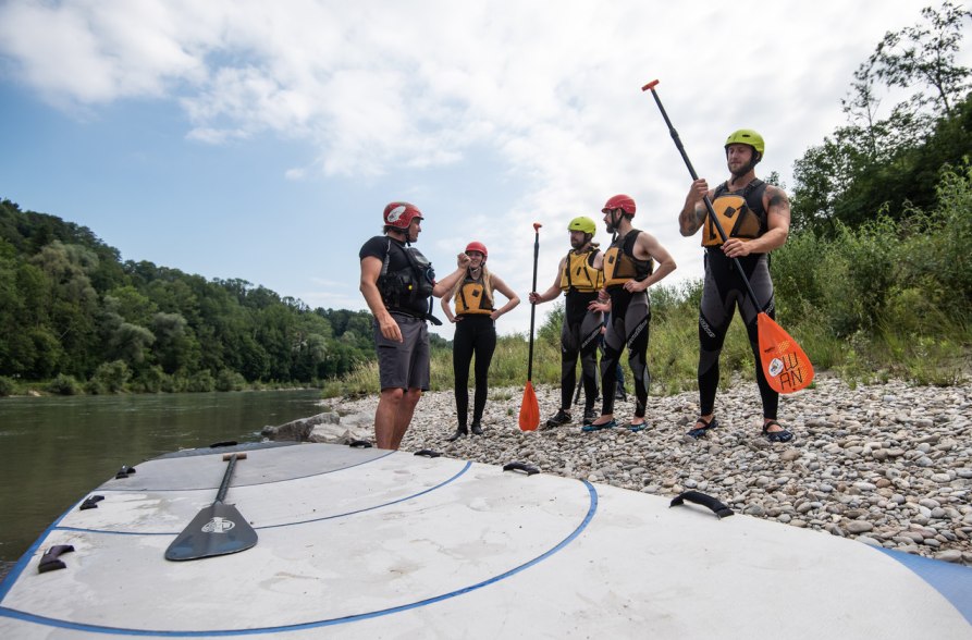 Schulung f&uuml;r die Flusswandertour, &copy; Inn-Salzach Tourismus