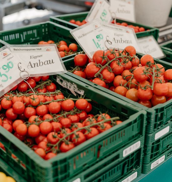 Tomaten vom Bauernmarkt, &copy; Inn-Salzach Tourismus