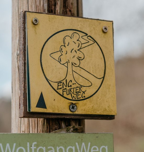 Schild Engfurter Weg, &copy; Inn-Salzach Tourismus
