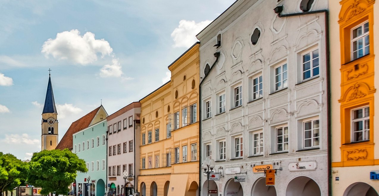 Inn-Salzach Baustil am Stadtplatz M&uuml;hldorf a. Inn, &copy; Inn-Salzach Tourismus