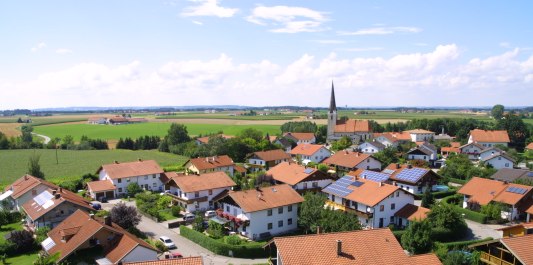 Luftaufnahme Gemeinde Oberneukirchen, Landkreis Alt&ouml;tting, &copy; Gemeinde Oberneukirchen