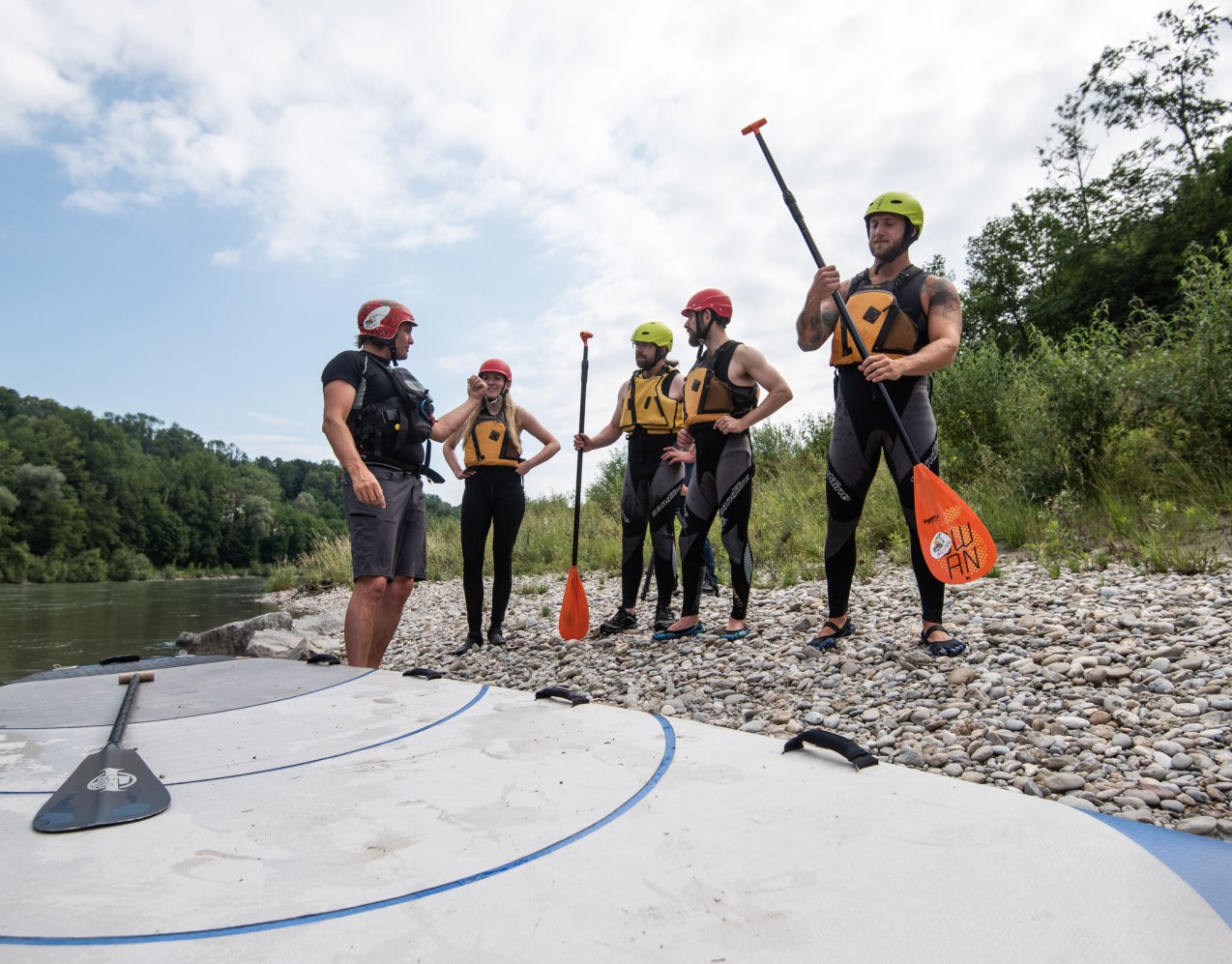 SUP Schulung mit einer Gruppe, &copy; Inn-Salzach Tourismus