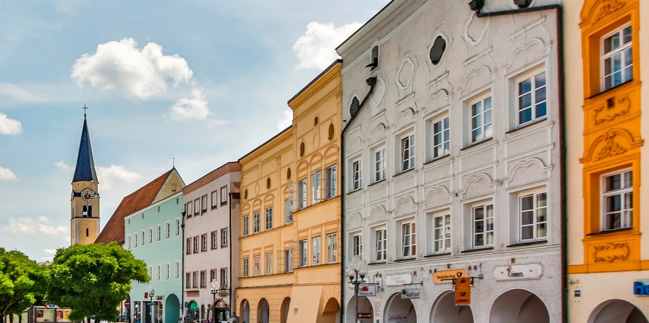 Inn-Salzach Baustil am Stadtplatz M&uuml;hldorf a. Inn, &copy; Inn-Salzach Tourismus