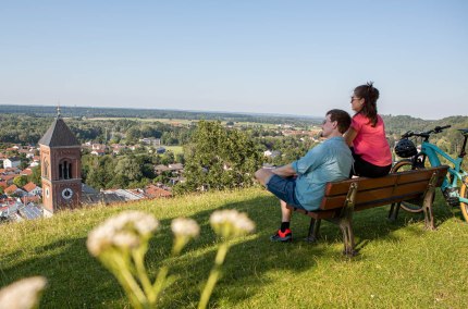 Aussicht Schlossberg Kraiburg a. Inn, &copy; Wolfgang Gasser www.chiemsee-foto.de